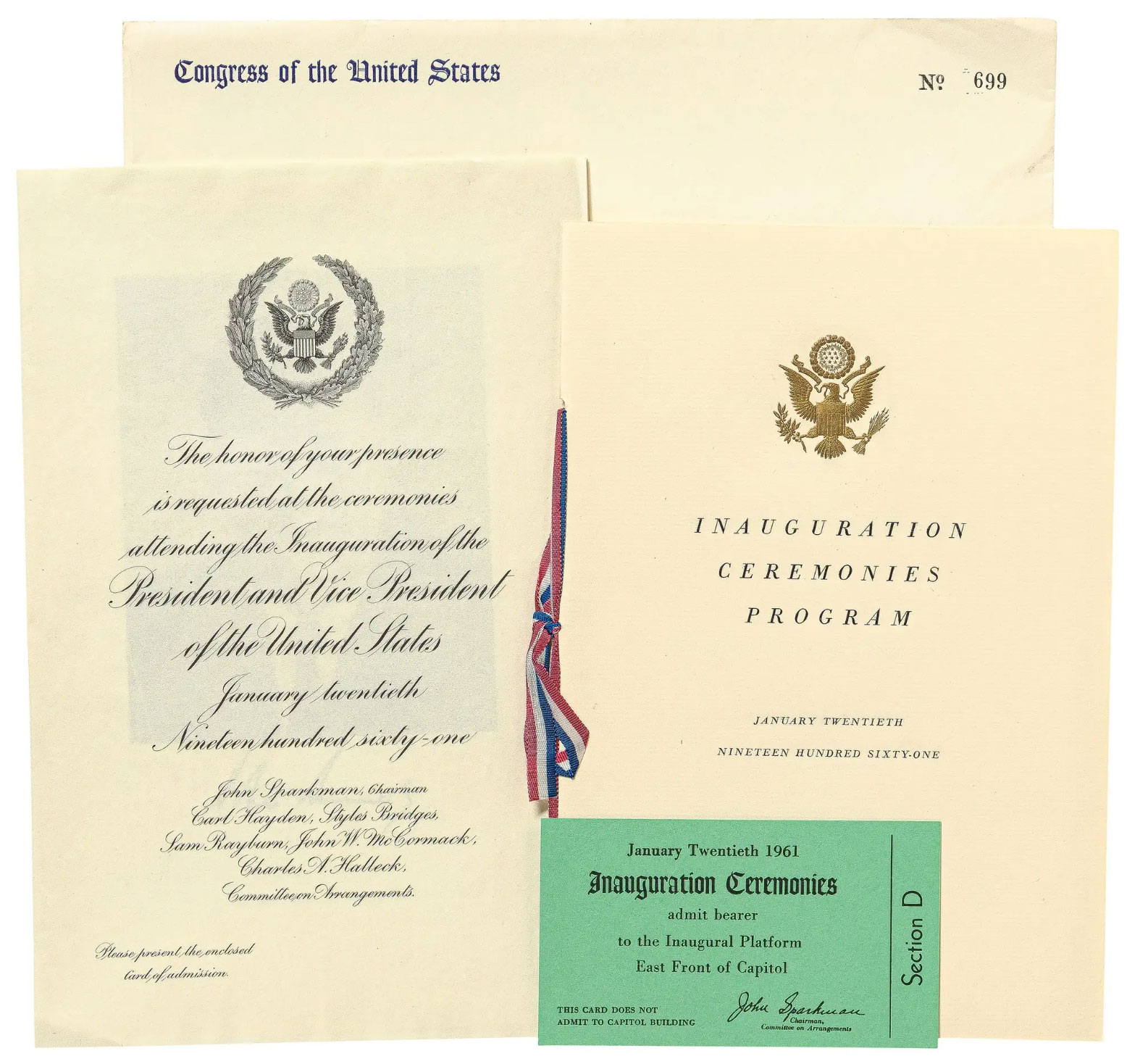 Inauguration Invite (John. F. Kennedy)