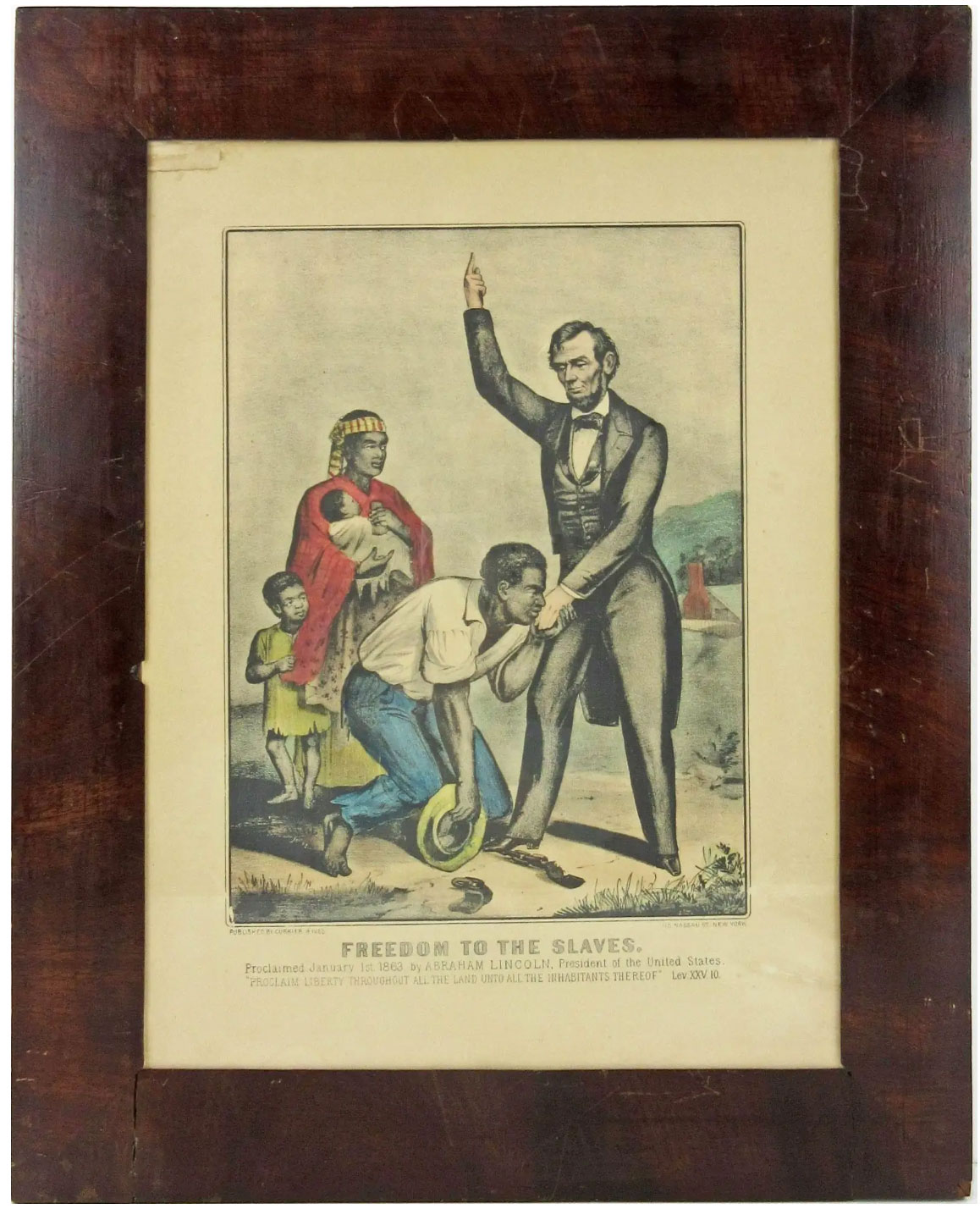 Freedom to the Slaves (Abraham Lincoln) Currier & Ives