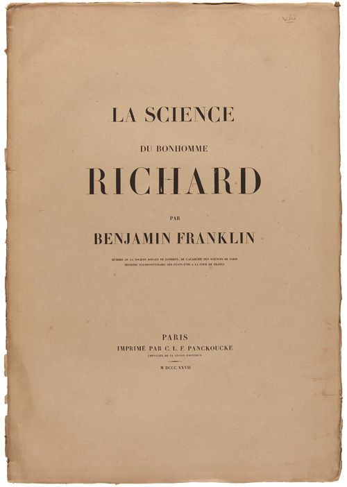 La Science du Bonhomme Richard