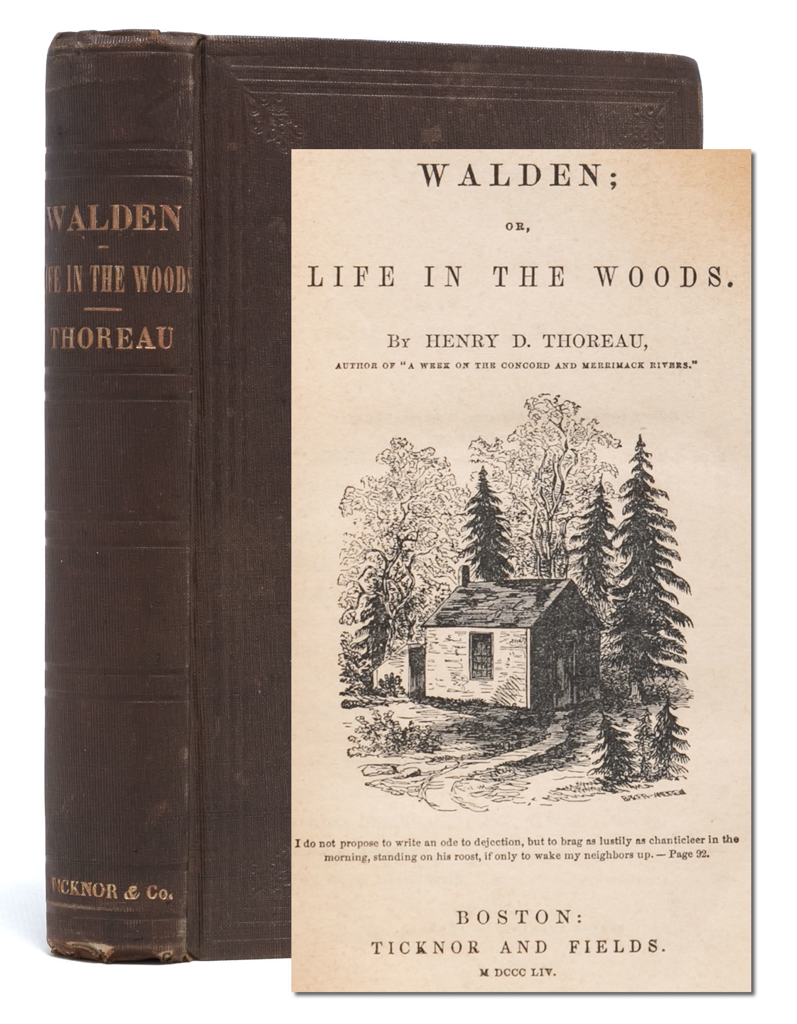 Walden, First Edition